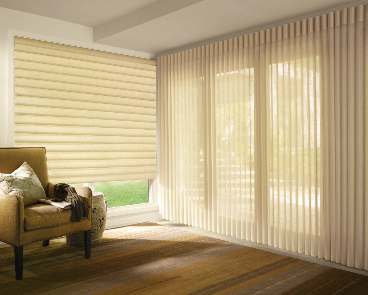 Hunter Douglas Vignette® Roman Shades window shades shadings window coverings near Hayden, Idaho (ID)